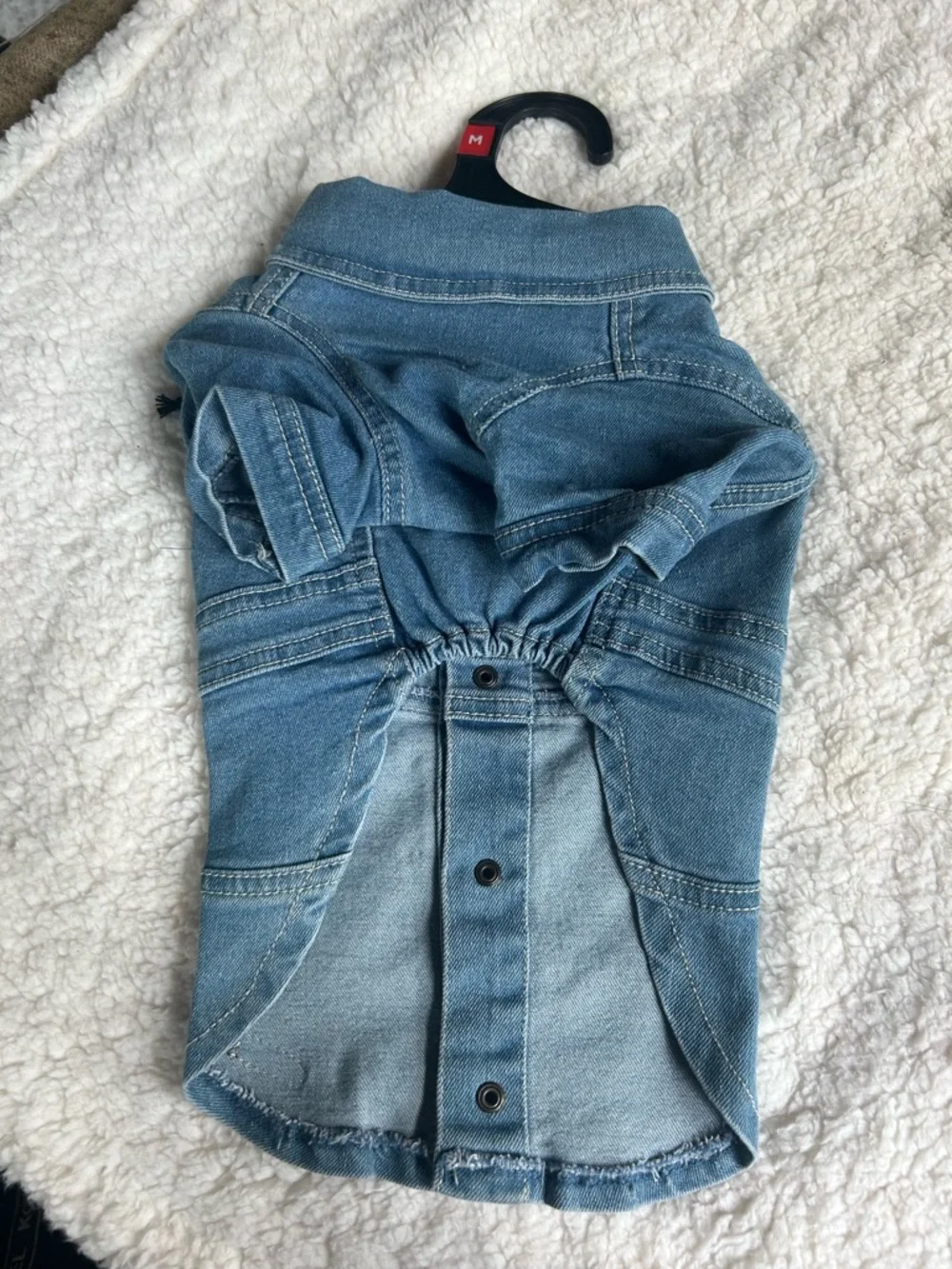 New Reddy denim dog dress M